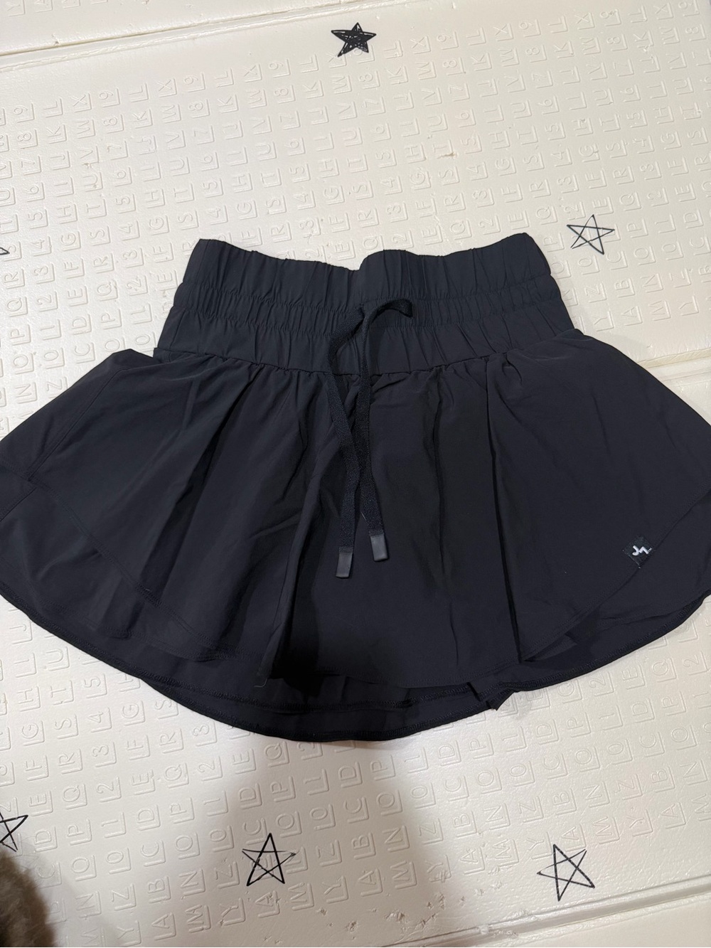 JoyLab Black Athletic Skort with Drawstring Waist